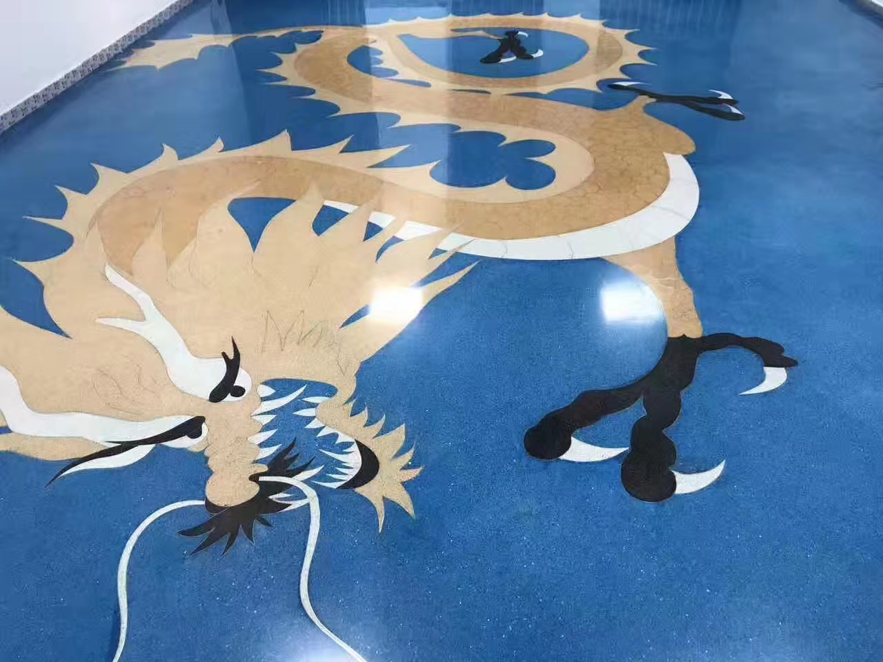 The production process of diamond-impregnated cement-based terrazzo